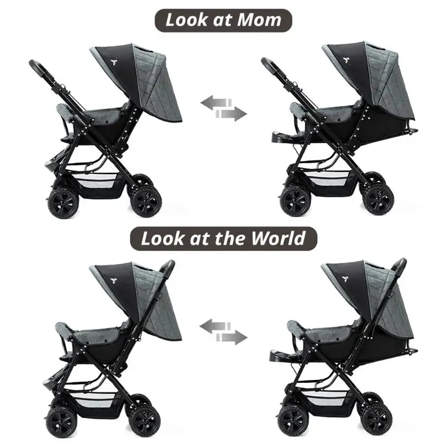 Teknum Look At Me Reversible Stroller (Grey)