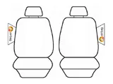Velour Seat Covers suits Toyota Prado 150 Series 11/2009-7/2024 Airbag Deploy Safe Charcoal EST6376CHA