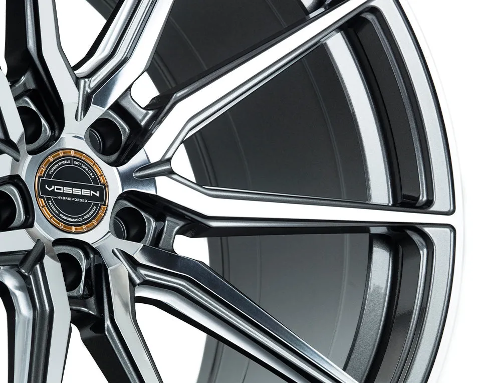 Vossen HF-3 Wheels (22x9 / 5x112 / ET32 / Flat Face / 66.5) Gloss Graphite Polished or Gloss Black