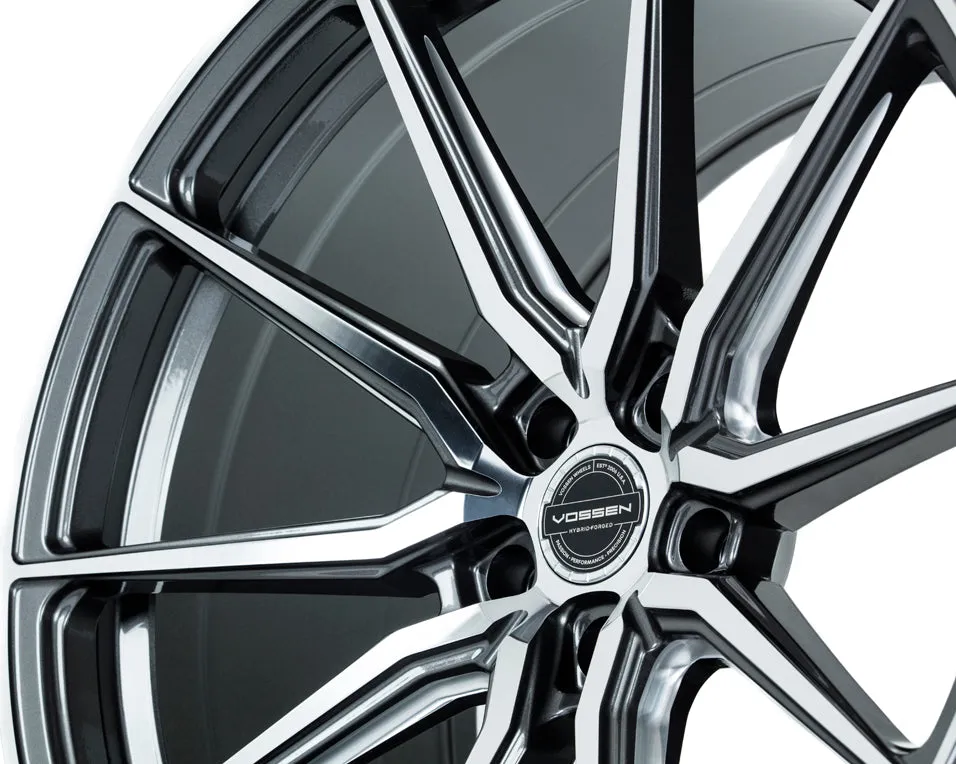 Vossen HF-3 Wheels (22x9 / 5x112 / ET32 / Flat Face / 66.5) Gloss Graphite Polished or Gloss Black