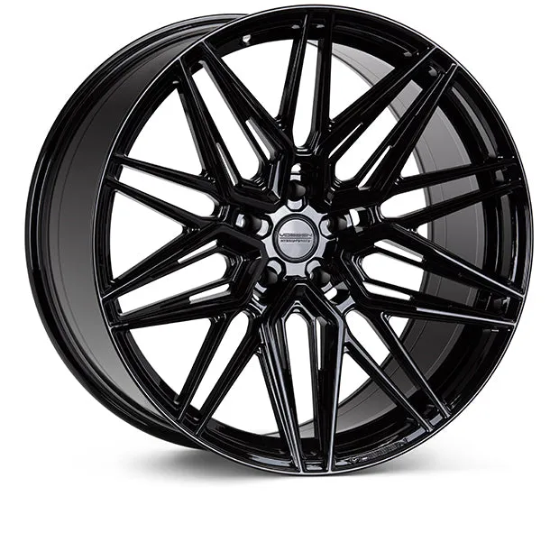Vossen HF-7 Wheels (22x9 / 5x114.3 / ET32 / Flat Face / 73.1) Gloss Black or Silver Polished