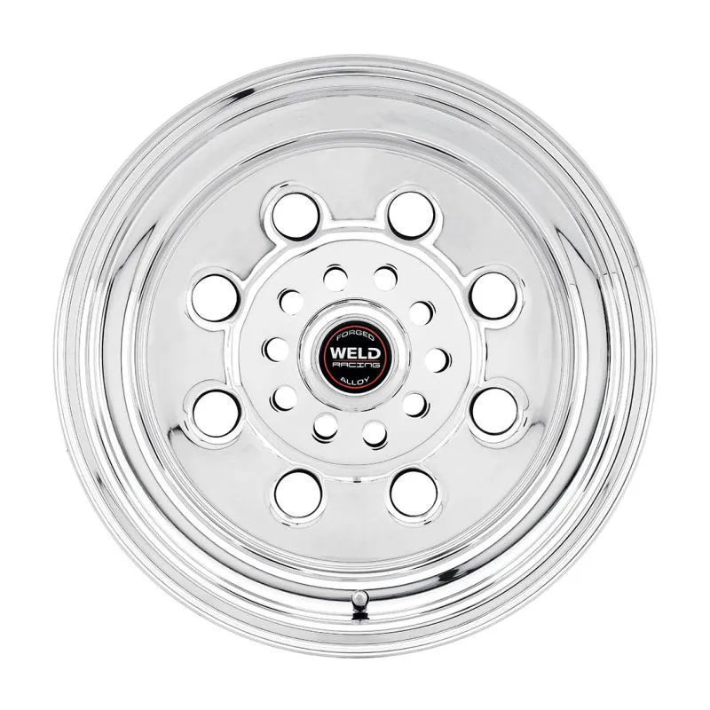 Weld Draglite Polished Wheel - 15" x 7" - 5 x 4.5"-4.75" Bolt Circle - 3.5" Back Spacing - 12.1 lbs