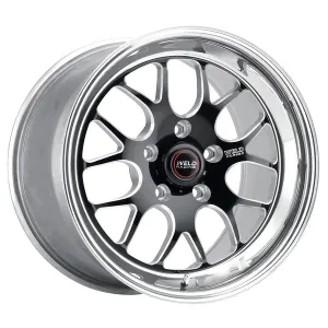 Weld Racing S77 18x8 / 5x120 BP / ET15 / 5.1in BS - Black Center with Polished Shell