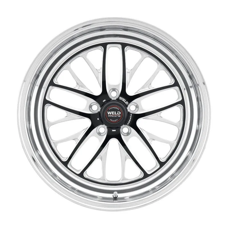 Weld S82 Beadlock Wheel - 17 x 10 in - 7.200 in Backspace - 5 x 120.65 mm Bolt Pattern - Beadlock - Black/Polished