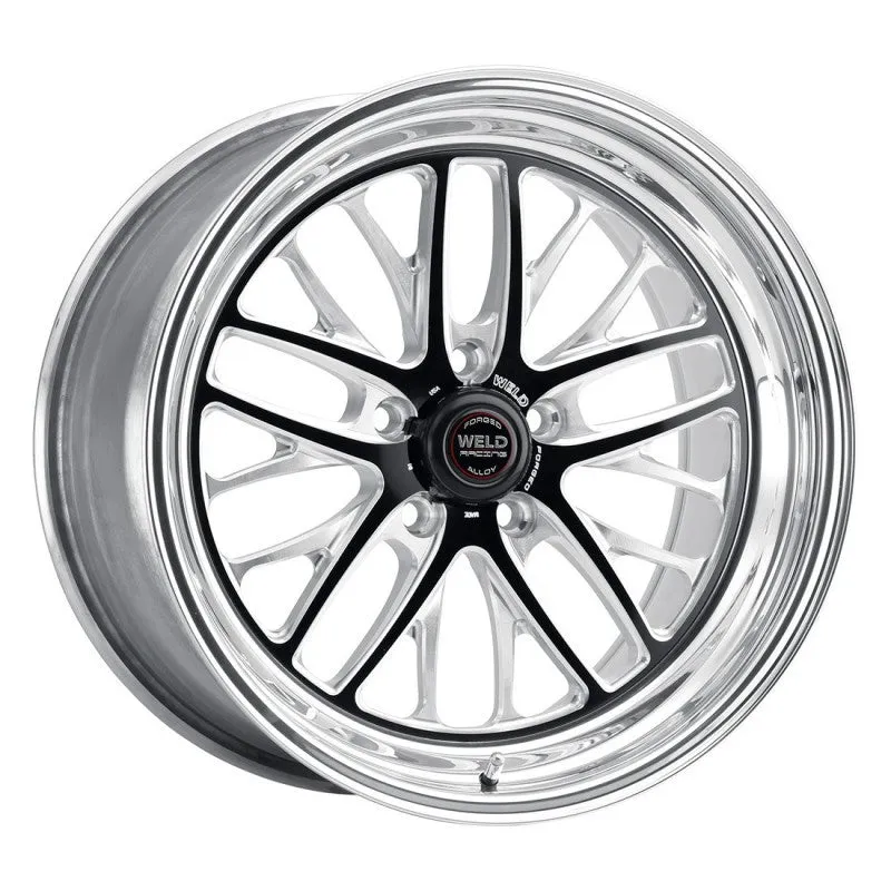 Weld S82 Wheel - 20 x 9 in - 5.750 in Backspace - 5 x 5.00 in Bolt Pattern - Black/Polished